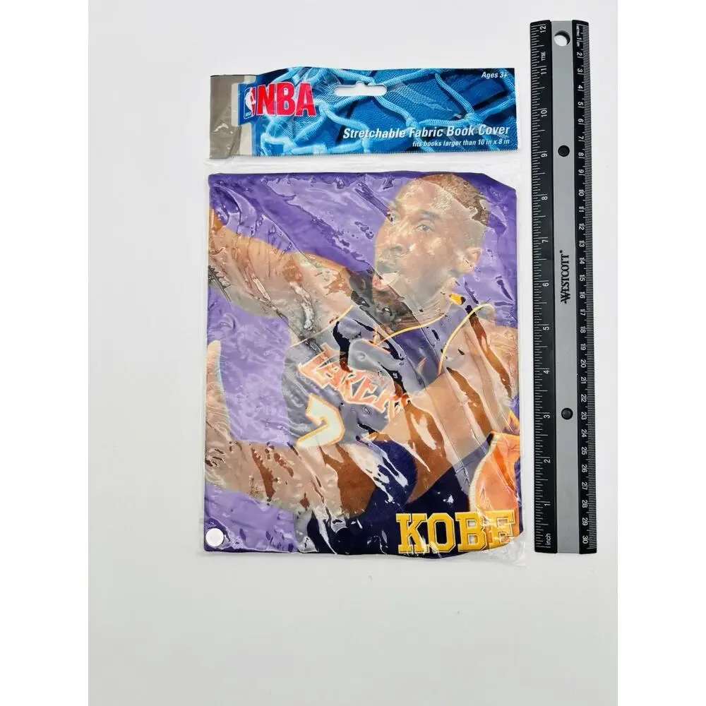 Rare 2010 LOS ANGELES KOBE BRYANT NBA STRETCHABLE FABRIC BOOK COVER NOS